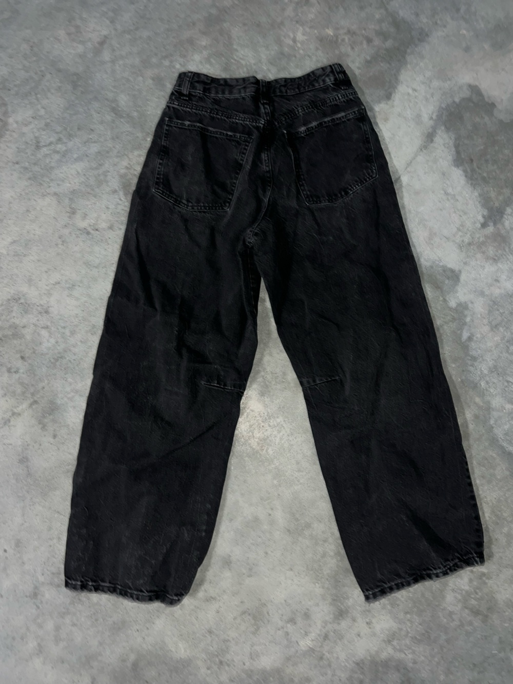 Zara Black Wide-Leg Jeans - Barrel Silhouette size 4 - Picture 10 of 10